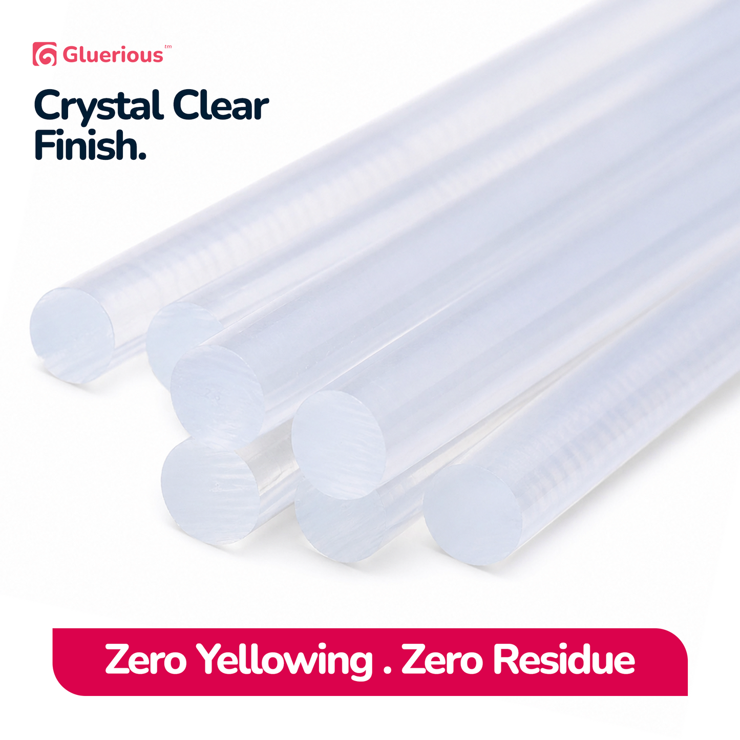 Gluerious Mini Hot Glue Gun Sticks, 200 Pack - 4" Length, 0.27" Diameter for Small Glue Guns - Bulk Clear Glue Sticks for Crafts, Wreaths, Home Decor, School Projects and Repairs